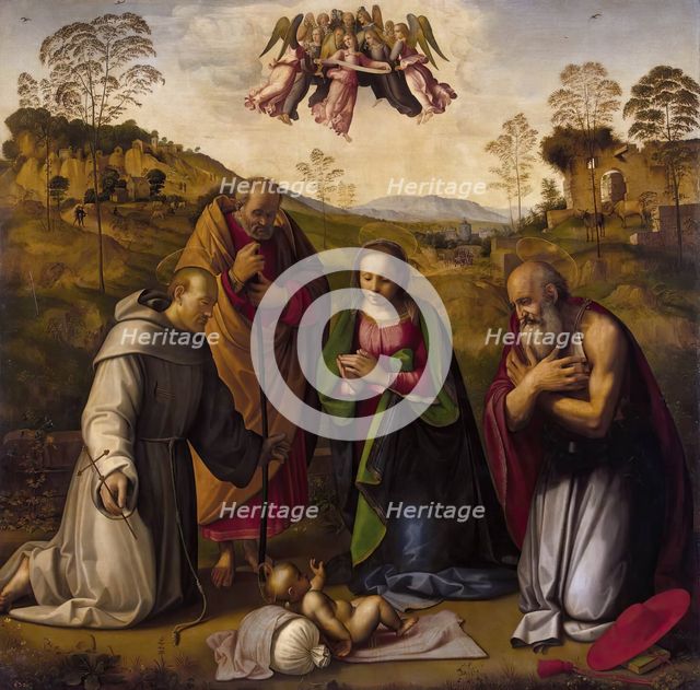 The Virgin with Child and Sts Francis and Jerome, 1511. Creator: Ridolfo Ghirlandaio.