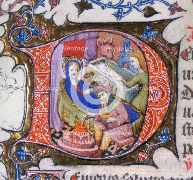 The Virgin, With Christ Laid In The Manger, c1200? Creator: Unknown.