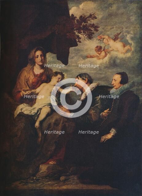 'The Virgin with Donors', c1630. Artist: Anthony van Dyck.