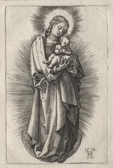 The Virgin with Hairband on a Crescent Moon, 1508. Creator: Albrecht Dürer (German, 1471-1528)