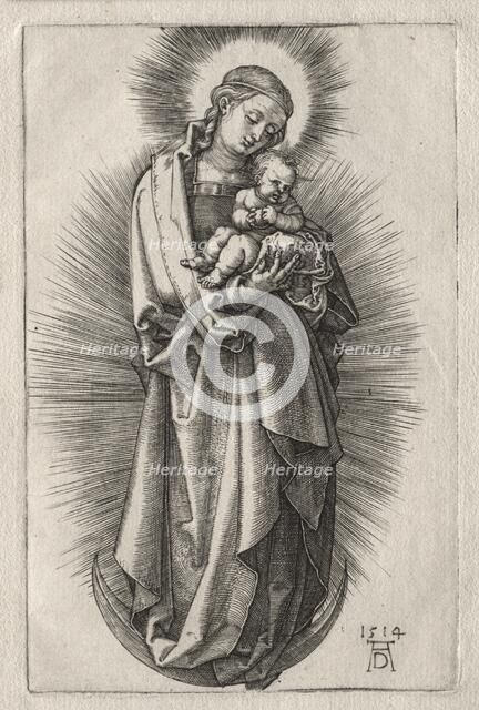 The Virgin with Hairband on a Crescent Moon, 1508. Creator: Albrecht Dürer (German, 1471-1528).