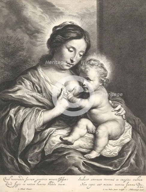 The Virgin with the Child,  1653-64. Creator: Cornelis van Dalen II.