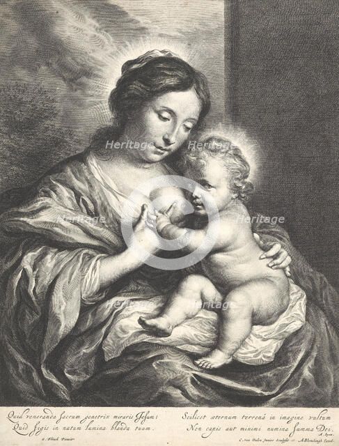 The Virgin with the Child,  1653-64. Creator: Cornelis van Dalen II.