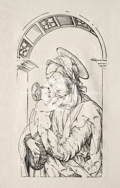 The Virgin with the Child under an arch, 1508. Creator: Hans Burgkmair (German, 1473-1531).