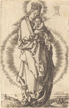 The Virgin with the Child on the Crescent, 1553. Creator: Heinrich Aldegrever