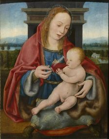 The Virgin with the Infant Christ Drinking Wine, c. 1520. Creator: Cleve, Joos van (ca. 1485-1540)