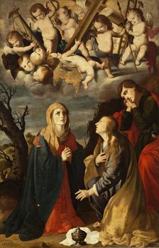 The Virgin with the Magdalene and Saint John, 1651. Creator: Mateo Gilarte