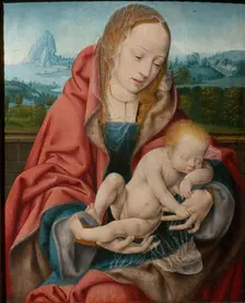 The Virgin with the Sleeping Child, ca 1510-1520. Creator: Cleve, Joos van (ca. 1485-1540)