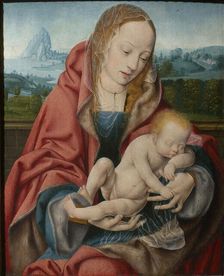 The Virgin with the Sleeping Child, ca 1510-1520. Creator: Cleve, Joos van (ca. 1485-1540)