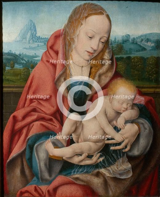 The Virgin with the Sleeping Child, ca 1510-1520. Creator: Cleve, Joos van (ca. 1485-1540).