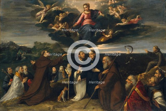 The Virgin Adored by Saints, ca. 1609. Creator: Scarsellino.