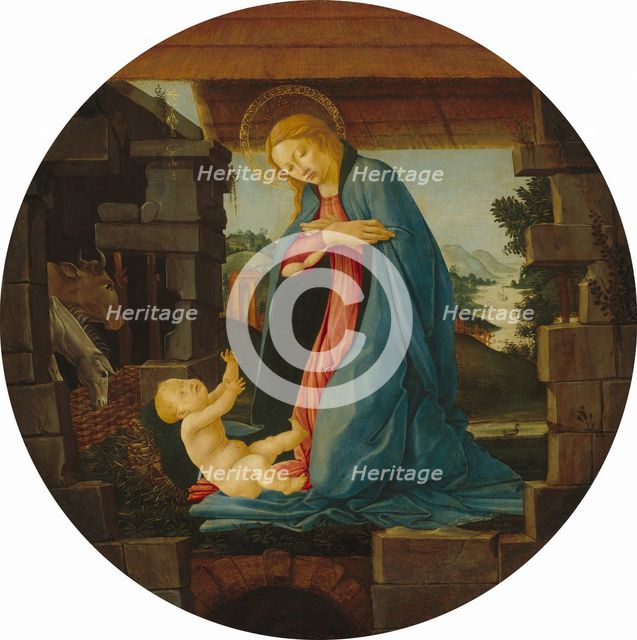 The Virgin Adoring the Child, 1480/1490. Creator: Sandro Botticelli.