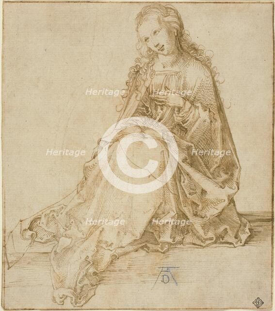 The Virgin Annunciate, 1495/1499. Creator: Albrecht Durer.