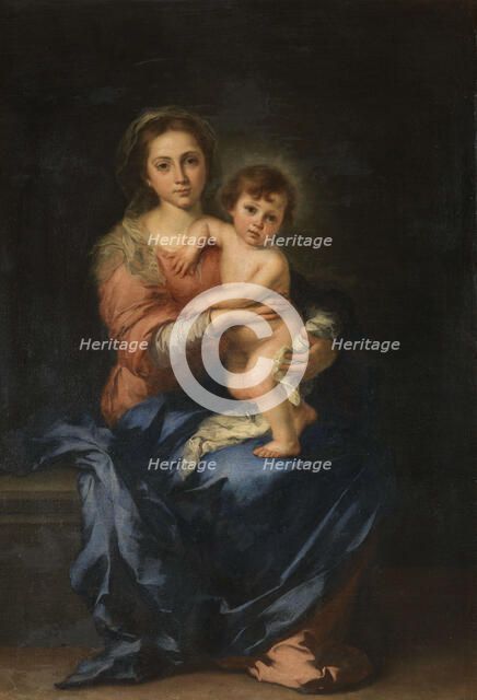 The Virgin and Child, 1650. Creator: Murillo, Bartolomé Estebàn (1617-1682).