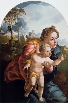The Virgin and Child 16th century. Artist: Jan van Scorel