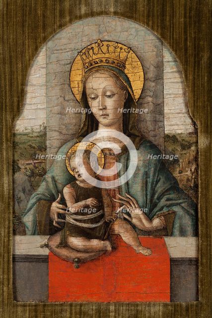 The Virgin and Child.
