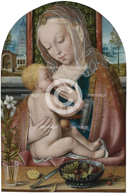 The Virgin and Child.