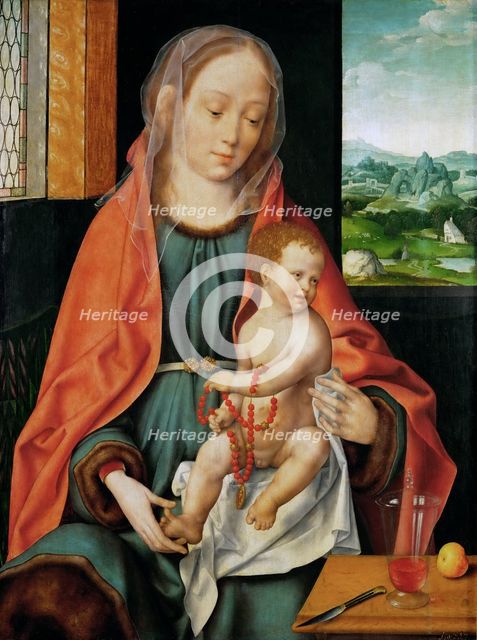 The Virgin and Child.
