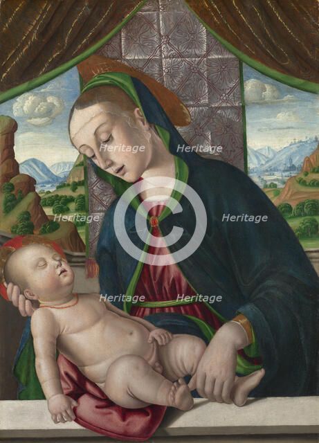 The Virgin and Child, ca 1488. Creator: Santi, Giovanni (ca 1435-1494).