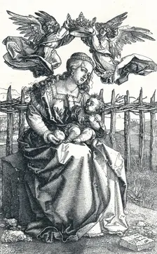 The Virgin and Child crowned by two Angels 1518, (1906). Artist: Albrecht Durer
