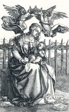 The Virgin and Child crowned by two Angels 1518, (1906). Artist: Albrecht Durer