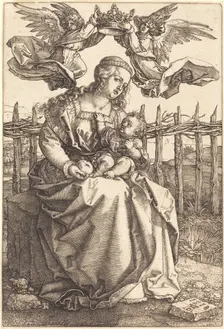 The Virgin and Child Crowned by Two Angels, 1518. Creator: Albrecht Durer