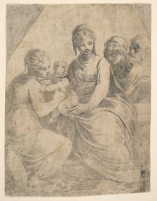 The Virgin and Child accompanied by saints, ca. 1540-50. Creator: Andrea Schiavone