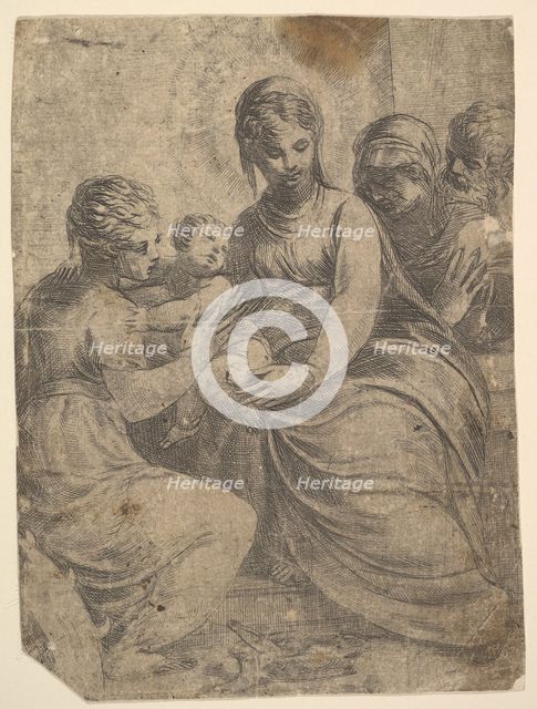 The Virgin and Child accompanied by saints, ca. 1550. Creator: Andrea Schiavone.