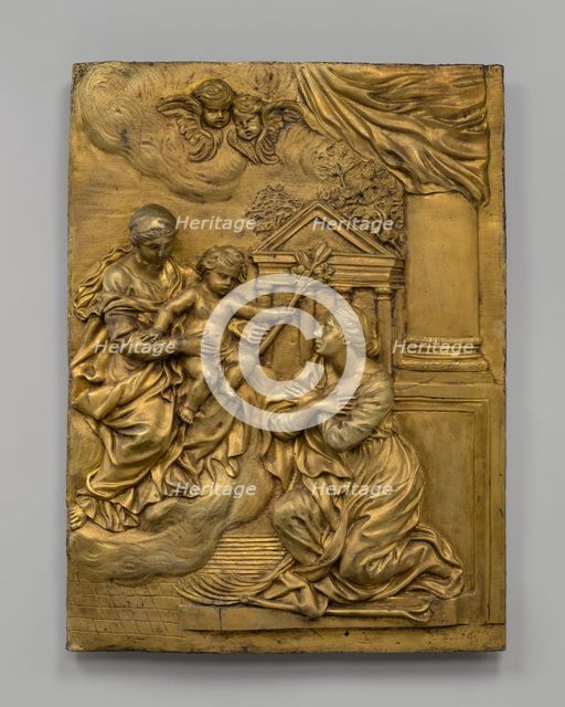 The Virgin and Child Appearing to Saint Martina, c. 1650. Creator: Cosimo Fancelli.