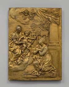 The Virgin and Child Appearing to Saint Martina, c. 1650. Creator: Cosimo Fancelli