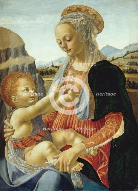 The Virgin and Child. Artist: Verrocchio, Andrea del (1437-1488)