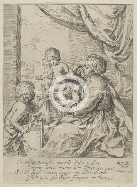 The Virgin and Child at a table with the young John the Baptist, after Reni, ca. 1600-1640. Creator: Anon.