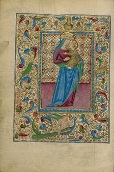 The Virgin and Child; Book of Hours, about 1460. Creator: Unknown