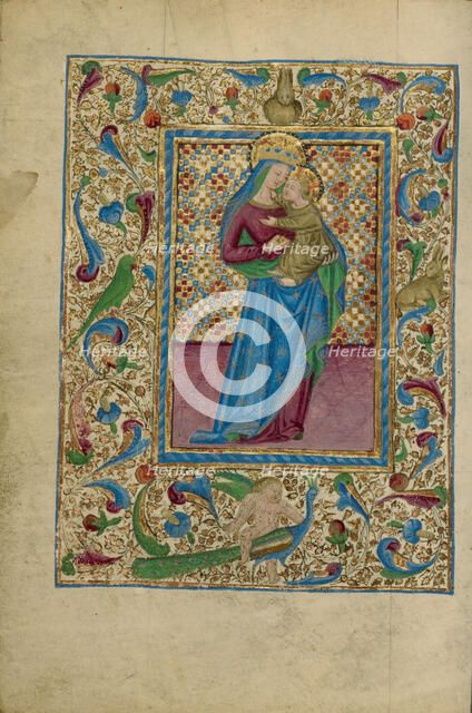 The Virgin and Child; Book of Hours, about 1460. Creator: Unknown.