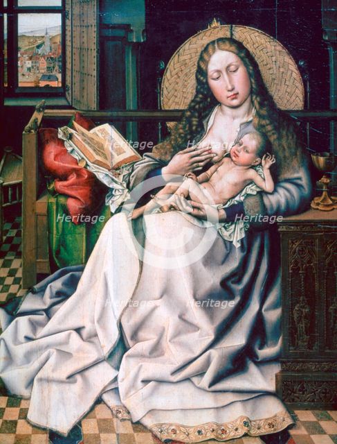 'The Virgin and Child before a Firescreen', 1440. Artist: Robert Campin