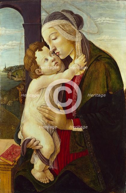 The Virgin and Child, c1480-1500. Artists: Sandro Botticelli, Unknown.