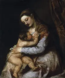 The Virgin and Child c1570-1576. Artist: Titian