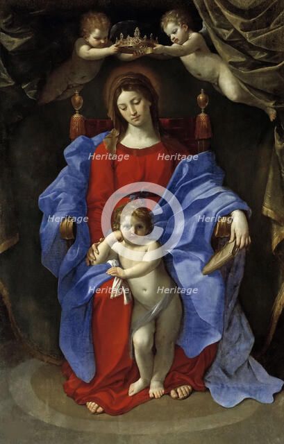 The Virgin and Child enthroned, 1625. Creator: Reni, Guido (1575-1642).