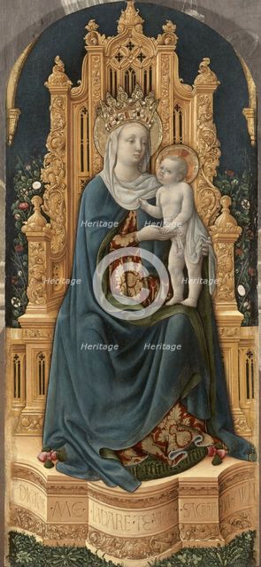 The Virgin and Child Enthroned.