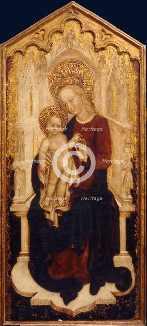 The Virgin and Child Enthroned. Artist: Moretti, Cristoforo (active 1451-1485)