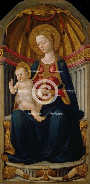 The Virgin and Child Enthroned. Artist: Neri di Bicci (1418-1492)