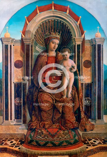'The Virgin and Child Enthroned', c1475-1485. Artist: Giovanni Bellini