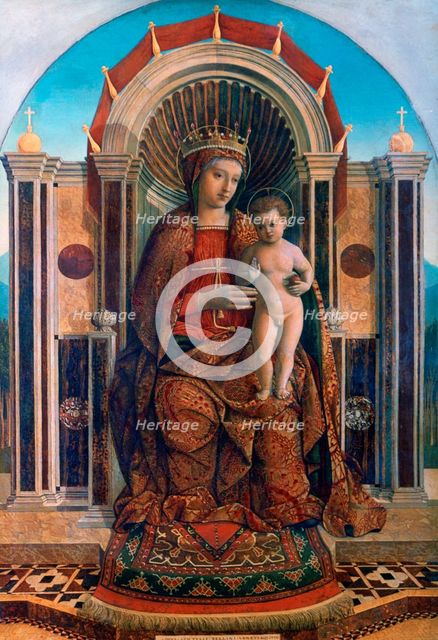 'The Virgin and Child Enthroned', c1475-1485. Artist: Giovanni Bellini