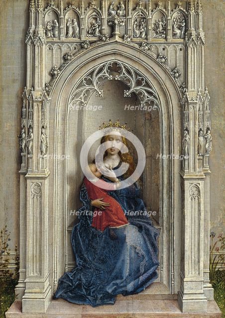 The Virgin and Child enthroned, ca. 1433. Artist: Weyden, Rogier, van der (ca. 1399-1464)