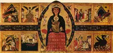 The Virgin and Child Enthroned, with Narrative Scenes, c1263, (1911). Artist: Margarito d'Arezzo