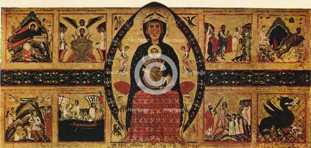 The Virgin and Child Enthroned, with Narrative Scenes, c1263, (1911). Artist: Margarito d'Arezzo