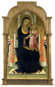 The Virgin and Child enthroned with six Angels, 1415. Creator: Lorenzo Monaco