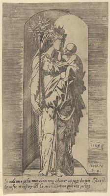 The Virgin and Child in a Niche, 1543. Creator: Geoffroy Dumoûtier