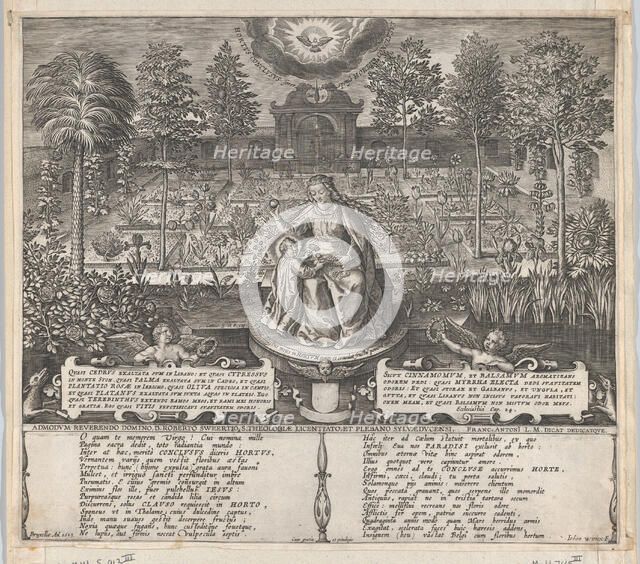 The Virgin and Child in the Enclosed Garden, 1606. Creator: Jan Wierix.