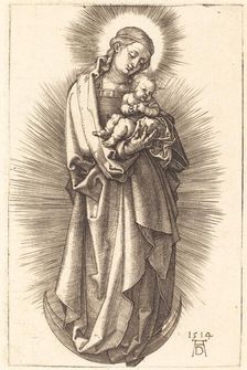 The Virgin and Child on a Crescent with a Diadem, 1514. Creator: Albrecht Durer